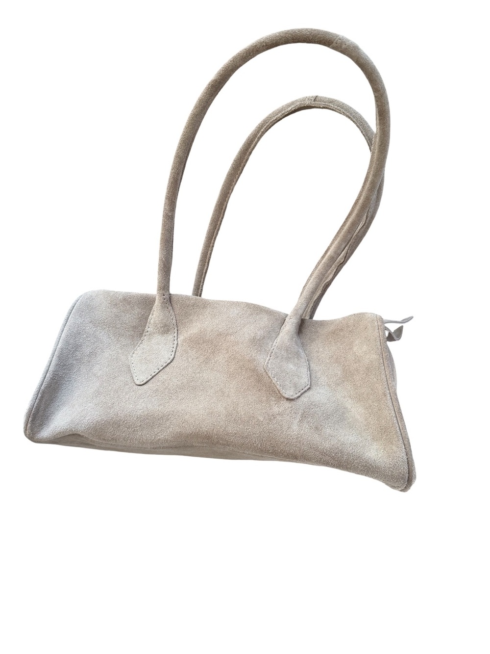 Free People Beige Suede Shoulder Bag